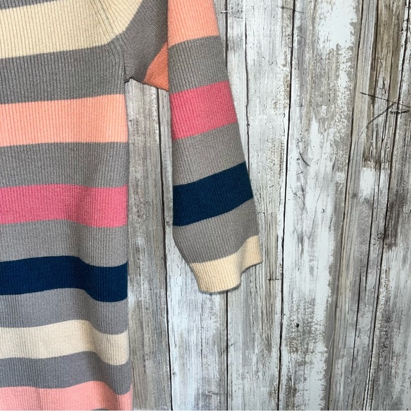 Torrid S MULTI STRIPE 3/4 Sleeve OFF Shoulder Ribbed Sweater 2X - Picture 6 of 9